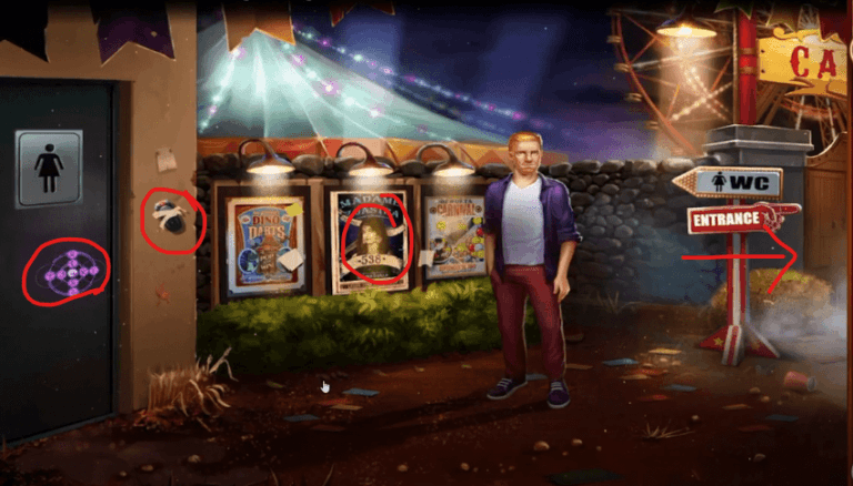the man standing next to poster and you must find the passcode