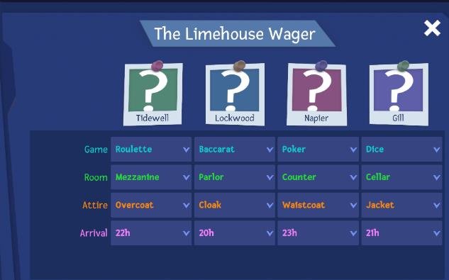 The Limehouse Wager unlock code
