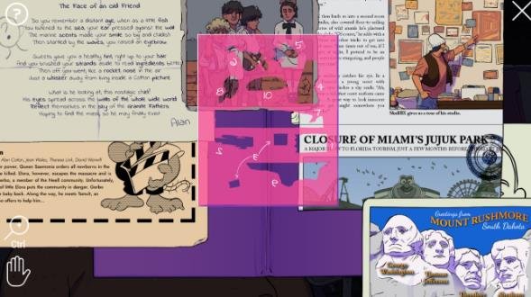 Cut out overlay aligned on Mickey's Childhood Photo, lower right corner (Ear - Sea Wall) - Legion Was Here Mission 6
